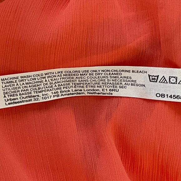 Free People Intimately Bali Sweet Nothing Slip Mini Dress, SMALL, Orange, NWOT - Picture 5 of 6